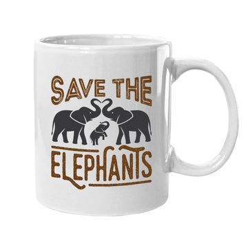 Discover Protect Wildlife Save The Elephants Coffee Mug