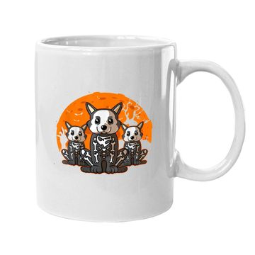 Discover Corgi Skeleton Halloween Cute Graphic Coffee Mug