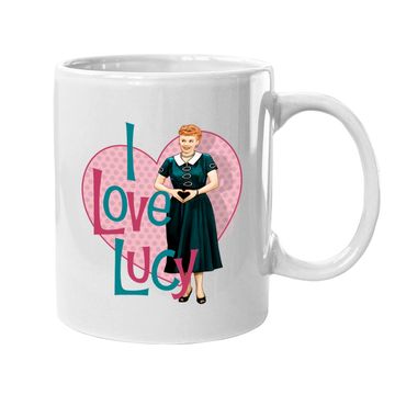 Discover I Love Lucy Classic Tv Comedy Lucille Ball Heart You Adult Coffee Mug