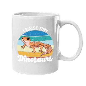 Discover I Raise Tiny Dinosaurs Leopard Gecko Mom Dad Reptile Coffee Mug