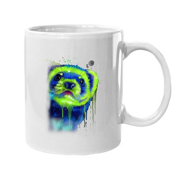 Discover Ferret Artwork - Best Pet Hand Painting Art Gifts Coffee Mug