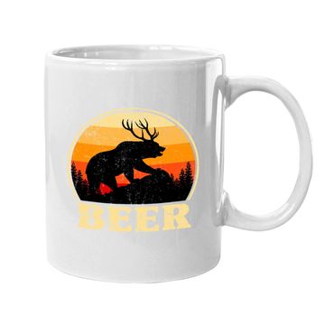 Discover Bear Deer Funny Beer Vintage St Patricks Day Coffee Mug