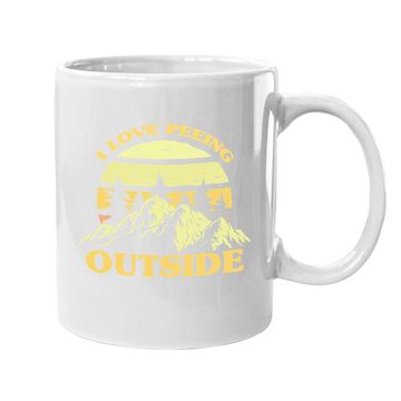 Discover I Love Peeing Outside Funny Camping Camping Lover Hiking Coffee Mug