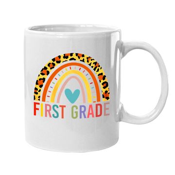 Discover First Grade Rainbow Girls Boys Teacher Team Coffee Mug