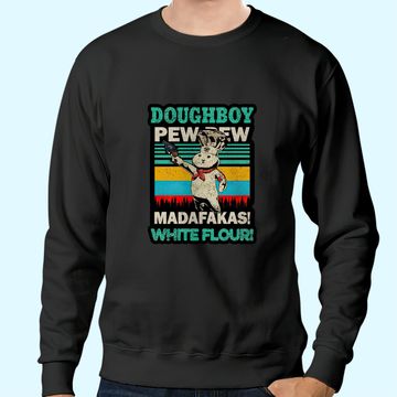 Discover Doughboy Vintage PewPew Madafakas White Flour Sweatshirts