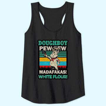 Discover Doughboy Vintage PewPew Madafakas White Flour Tank Tops