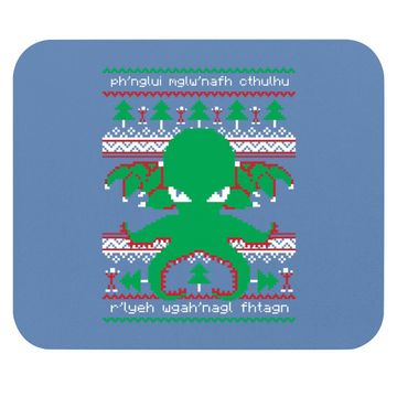 Discover Cthulhu Christmas Ugly Mouse Pads