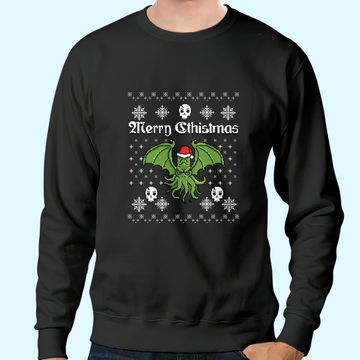 Discover Merry Cthistmas Cthulhu Ugly Christmas Sweatshirts