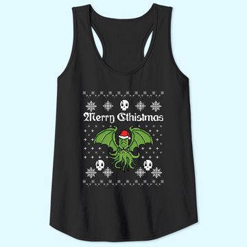 Discover Merry Cthistmas Cthulhu Ugly Christmas Tank Tops