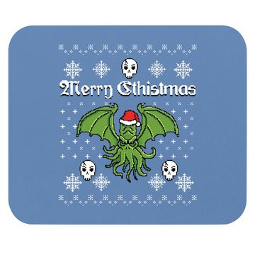 Discover Merry Cthistmas Cthulhu Ugly Christmas Mouse Pads