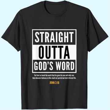 Discover Straight Putta Gods Word Christian T-Shirt