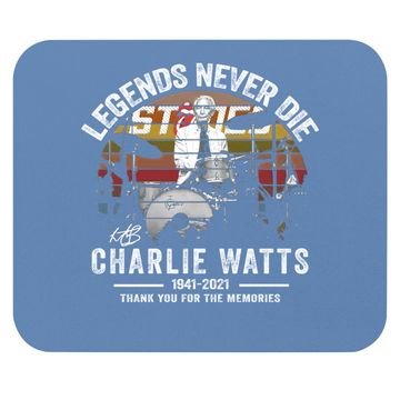 Discover Legends Never Die Charlie Watts Signature Mouse Pads