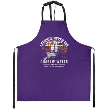 Discover Legends Never Die Charlie Watts Signature Aprons