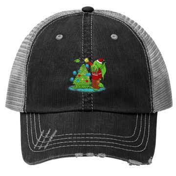 Discover Cthulhu Christmas Tree Trucker Hats