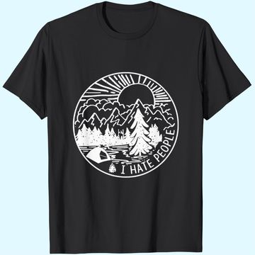 Discover I Hate People I Love Camping Funny T-Shirt