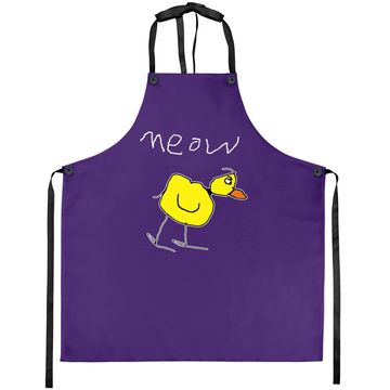 Discover Meow Duck Memes Aprons