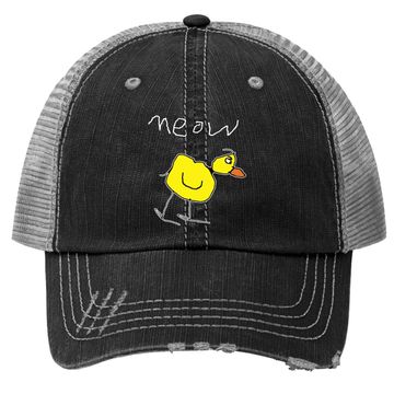 Discover Meow Duck Memes Trucker Hats