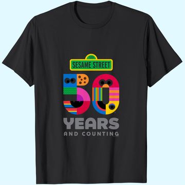 Discover Sesame Street 50 Years Logo T-Shirt