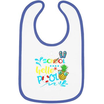 Discover Bye Bye School Hello Pool Lunch Lady Squad Baby Bib