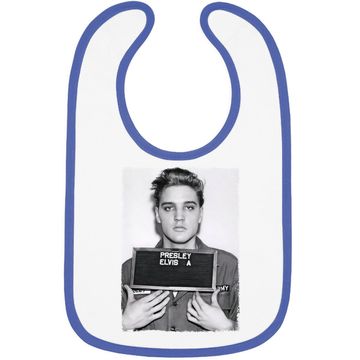 Discover Elvis Presley Army Mug Shot Baby Bib