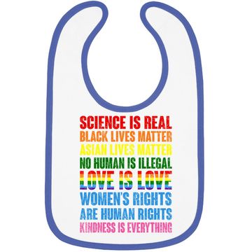 Discover Stop Hate Asian Baby Bib Science Is Real Black Lives Matter