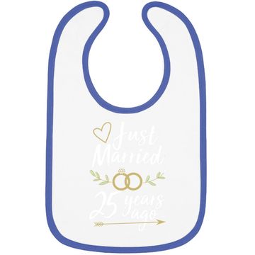 Discover Just Married 25 Years Ago 25th Wedding Anniversary Baby Bib