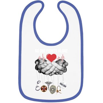 Discover Nurse Baby Bib No One Fights Alone Gift Nurse Baby Bib For Women