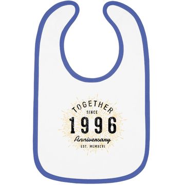 Discover 25th Anniversary Together Since 1996 Baby Bib
