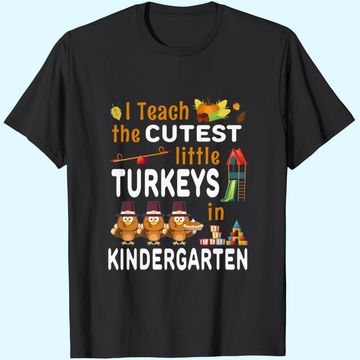 Discover Turkey Kindergarten Teacher Thanksgiving T-Shirt