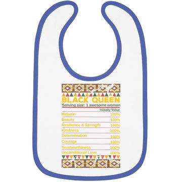 Discover Black Queen Ingredient Table Juneteenth Proud Black Girl Baby Bib