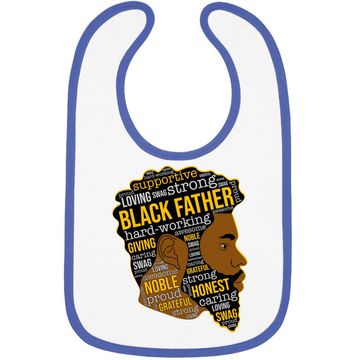 Discover Black Father King Afro African Man Baby Bib