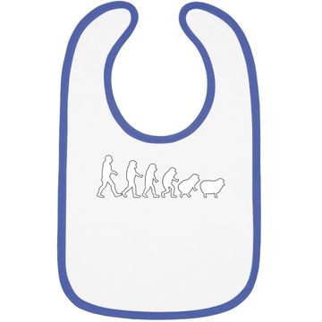 Discover Conspiracy Theorist Human Evolution Wake Up Sheeple Sheep Baby Bib