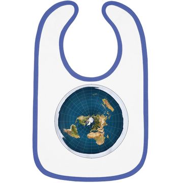 Discover Map Of The Flat Earth Baby Bib