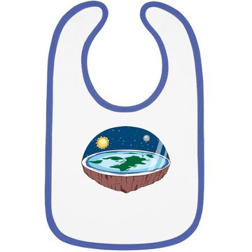 Discover Flat Earth Baby Bib Ice Wall Baby Bib Flat Theory Society Bib