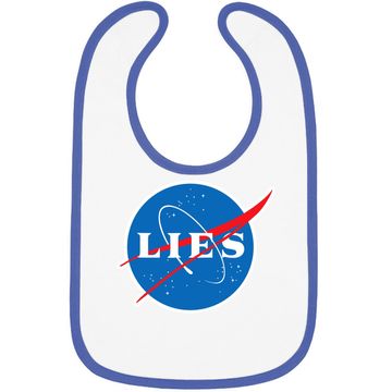 Discover Nasa Lies Flat Earth Baby Bib