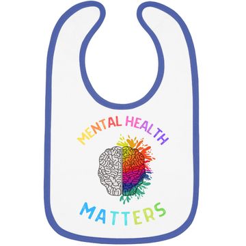 Discover Mental Health Matters, Mental Health Awareness, Brain Baby Bib