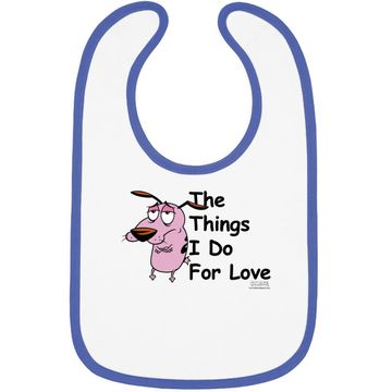 Discover Courage The Cowardly Dog For Love Baby Bib