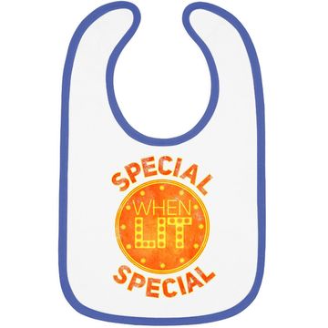 Discover Special When Lit - Funny Retro Pinball Gift Baby Bib