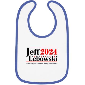 Discover Donkey Bib Jeff Lebowski 2024 Election Baby Bib