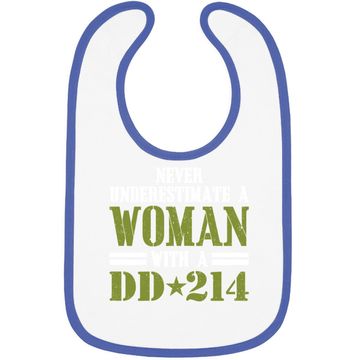 Discover Never Underestimate A With Dd 214 Veterans Day Baby Bib