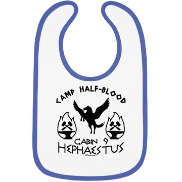 Discover Camp Half Blood Cabin 9 Hephaestus Baby Bib