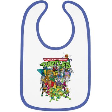 Discover Teenage Mutant Ninja Turtles Large Character Group Baby Bib