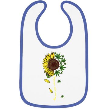 Discover You Are My Sunshine Sunflower Weed Baby Bib