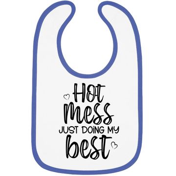 Discover Hot Mess Just Doing My Best Baby Bib
