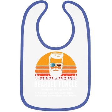 Discover Bearded Funcle Definition Baby Bib