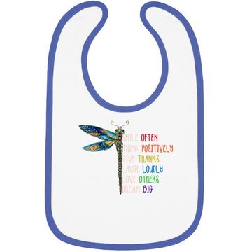 Discover Motivation Inspiration Cute Dragonfly Baby Bib