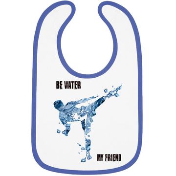 Discover Bruce Lee Quote Be Water My Friend Baby Bib