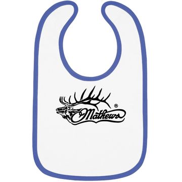 Discover Mathews Elk Hunting Logo'd Archery Baby Bib