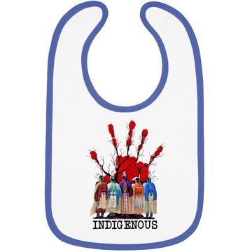 Discover Native American Indigenous Red Hand Baby Bib