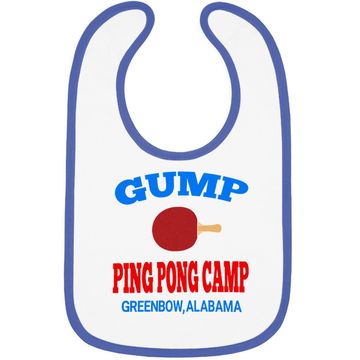 Discover Nirvan Forrest Gump Ping Pong Camp Baby Bib